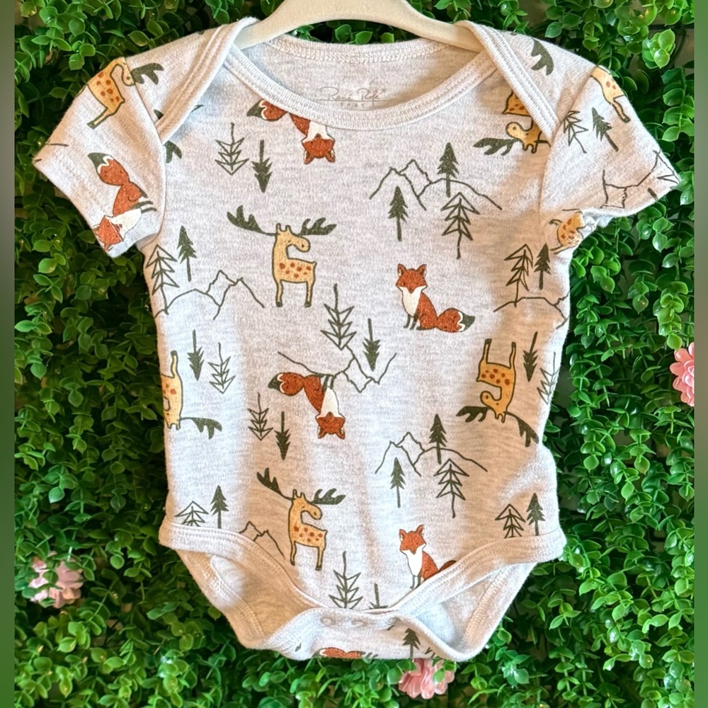 Rene Rofe Moose & Forest Friends Bodysuit – 3-6M